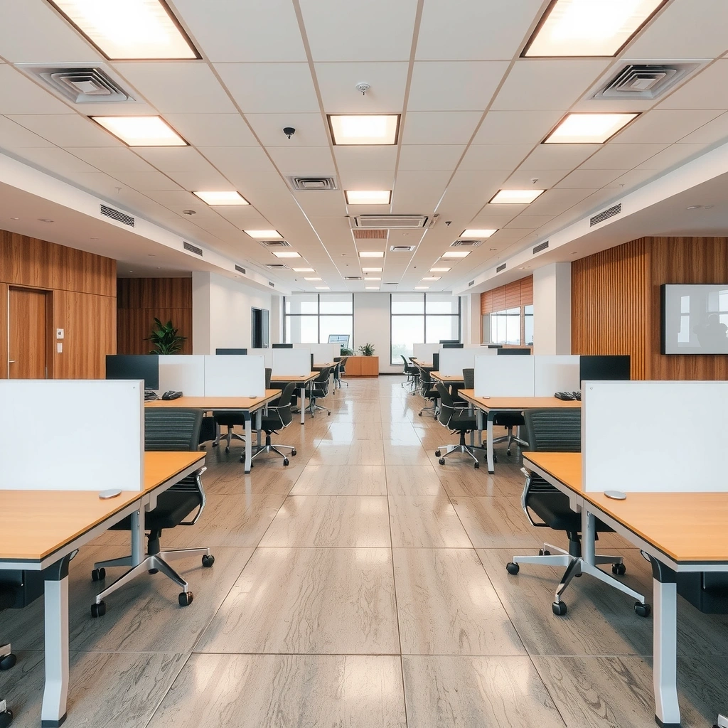 Imagine birou curat după intervenție cleaningforce