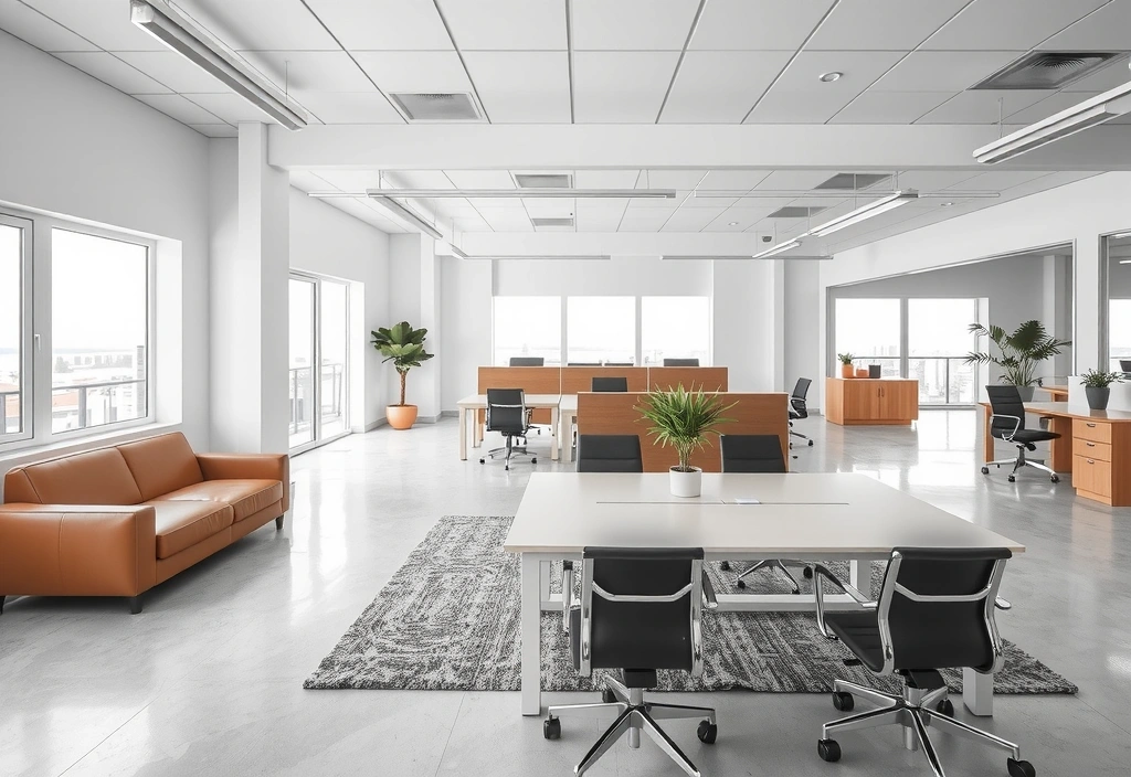 Imagine birou modern curat