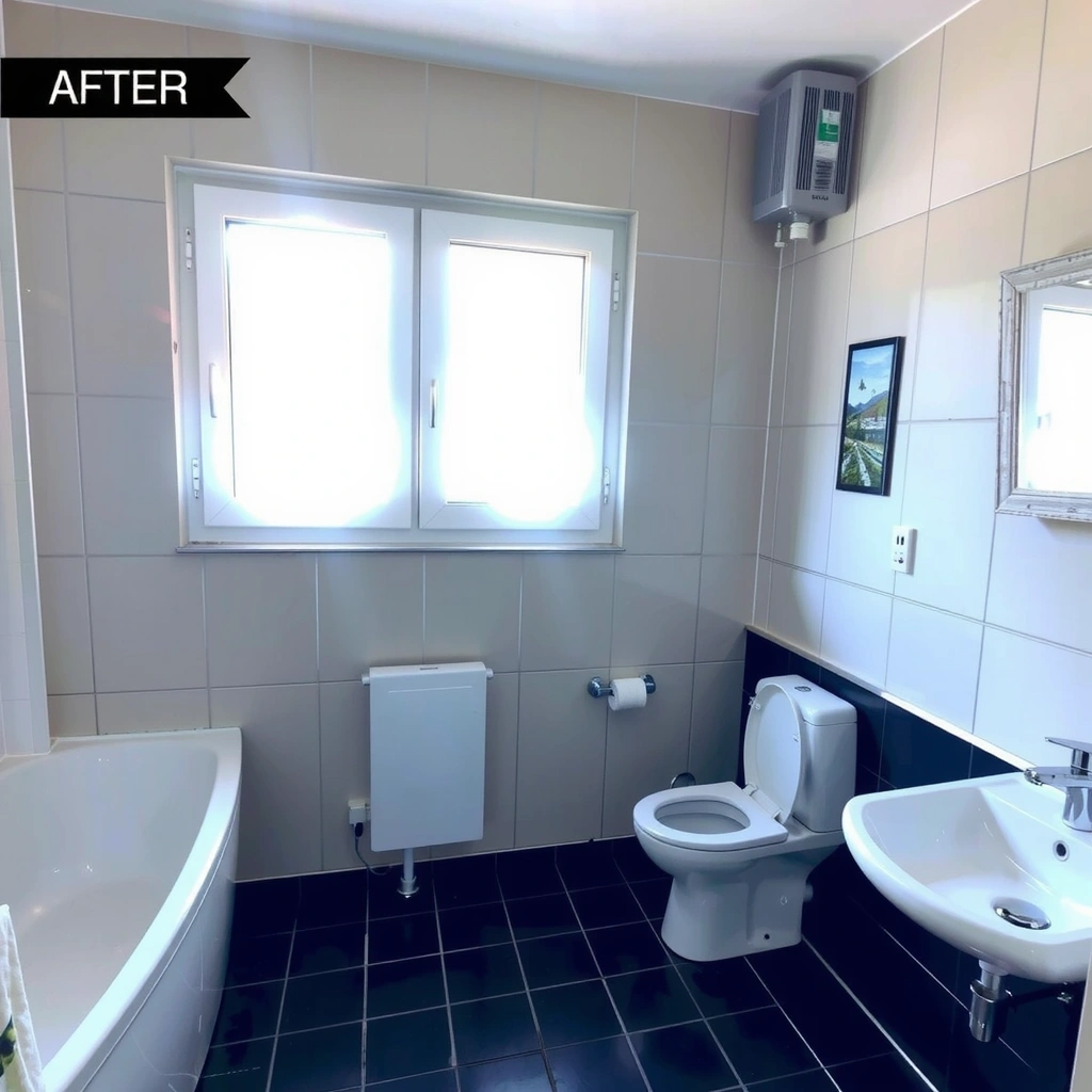 Imagine baie igienizată apartament Brașov