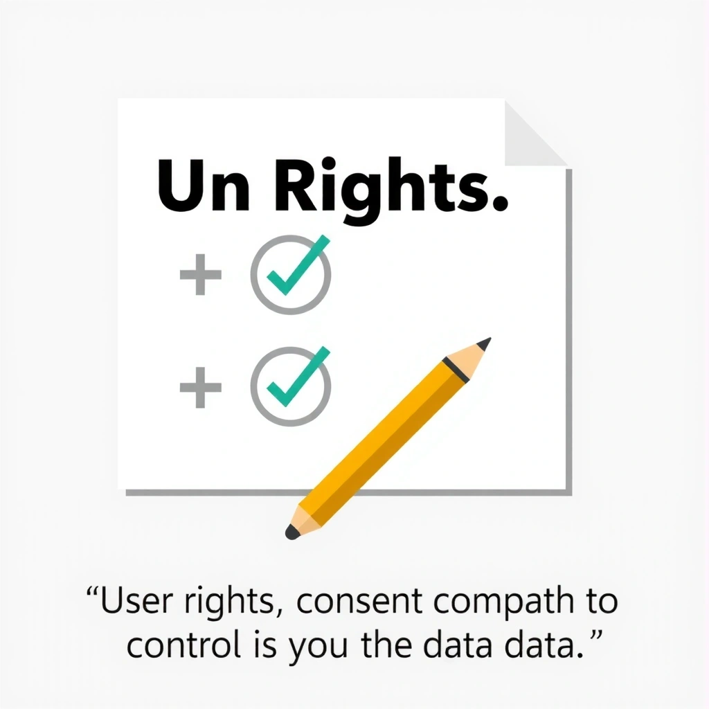 Imagine cu o foaie de hârtie și un creion, simbolizând drepturile utilizatorului asupra datelor