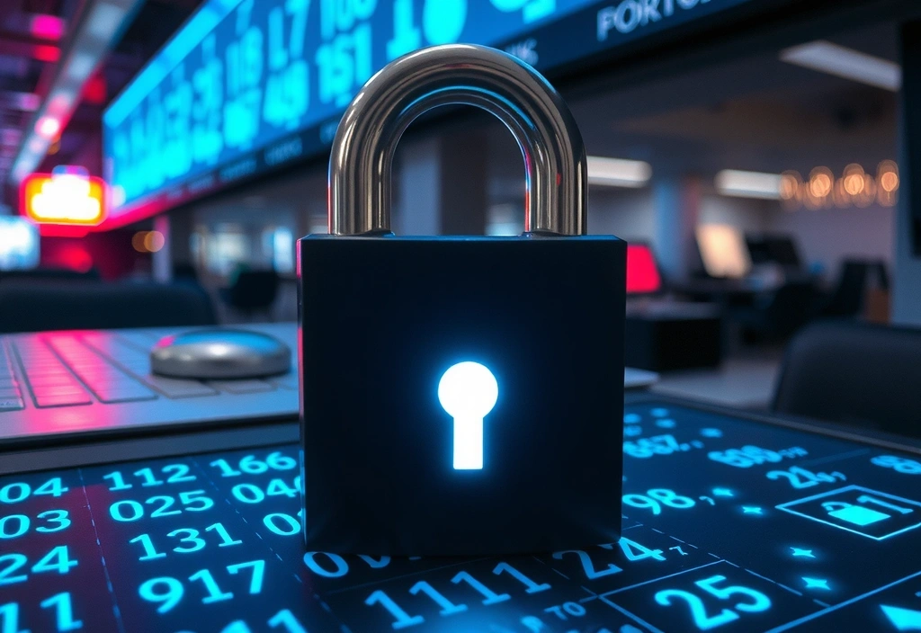 Imagine cu un lacăt digital, simbolizând securitatea informațiilor