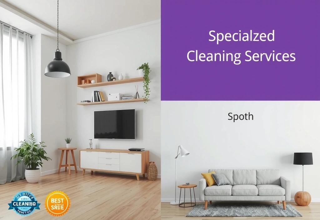 Curățenie specializată, combinând curățenie după construcții și curățare canapele